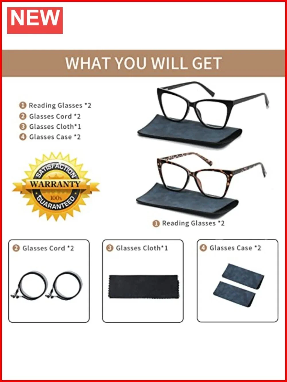 Oversized Cat Eye Reading Glasses Women Photochromic Blue Light Blocking